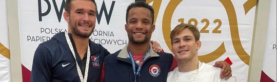 McKenna and McFadden Win Bronze in Poland with Teammate Mark Hall in the Corner.